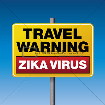 Zika Virus Travel Warning Illustration