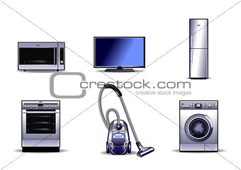 Household appliances set