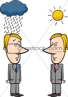 weather for business cartoon