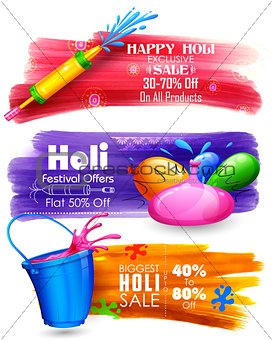 Holi banner for sale and promotion