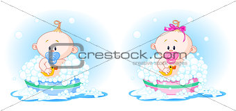 Babies in Bath
