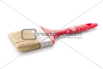 Red used paint brush