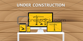 website construction construct under development concept