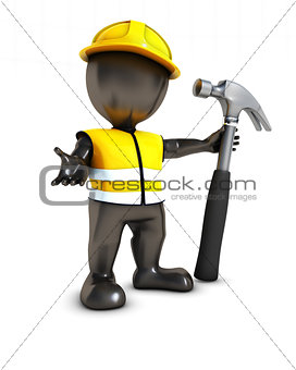 3D Morph Man Builder with hammer