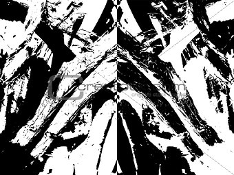 abstract grungy scratches texture background vector illustration in black and white