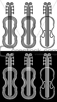 violin musical instrument vector illustration