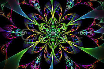 Abstract fractal fantasy  pattern and shapes.