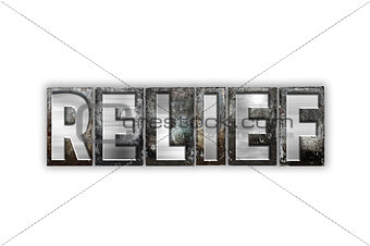 Relief Concept Isolated Metal Letterpress Type