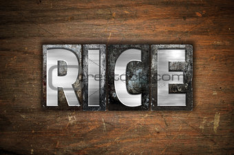 Rice Concept Metal Letterpress Type