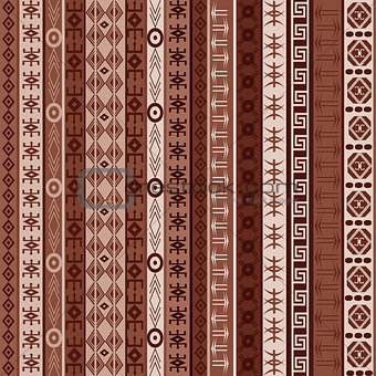 Brown carpet with african elements