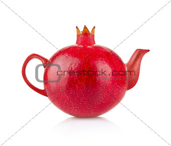 Creative conception of royal pomegranate and kettle