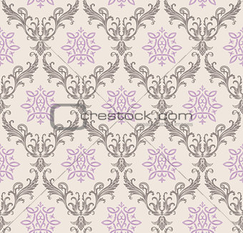 Vector seamless pattern with art ornament for design