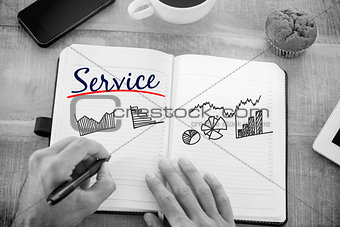 Service against business graphs