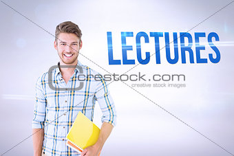 Lectures against grey background