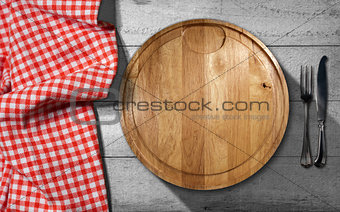 Cutting Board and Cutlery - Table and Tablecloth