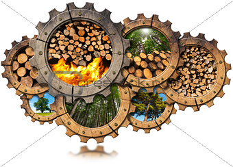 Firewood Production - Wooden Gears