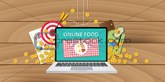 online food business internet money gold growth