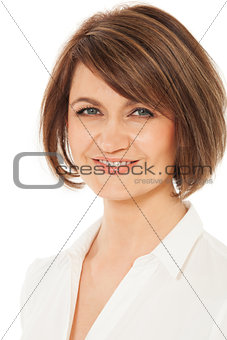 Headshot of attractive smiling woman