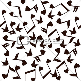 Musical Notes Hearts