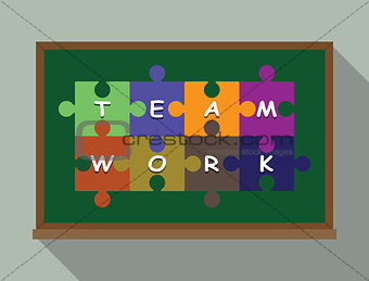 team work concept puzzle