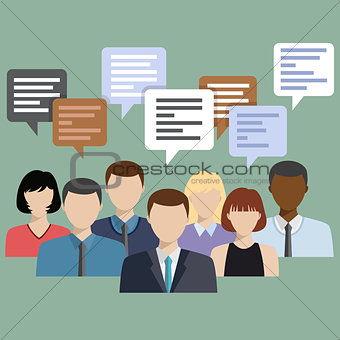 Business people group talking