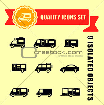 camper van quality icons