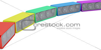 Colorful wireless speakers