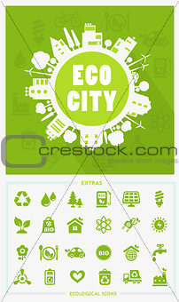 Cartoon Eco City concept