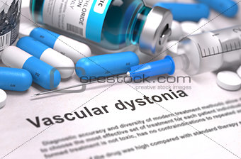 Diagnosis - Vascular Dystonia. Medical Concept.