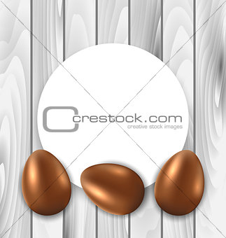 Celebration Card with Easter Chocolate Eggs
