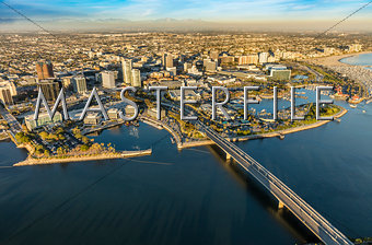 Aerial View of Long Beach, California