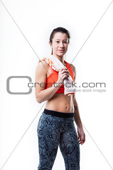 woman ready for her workout at gym