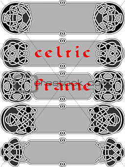 Frame in Celtic style