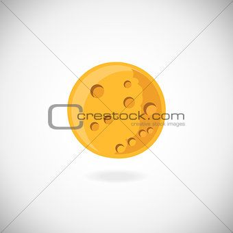 Moon vector icon