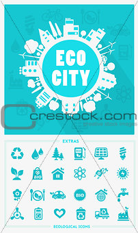 Cartoon Eco City concept
