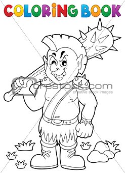 Coloring book orc theme 1