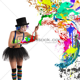 Painter clown