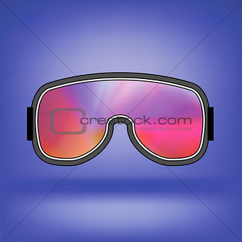 Ski Goggle with Colorful Glasses