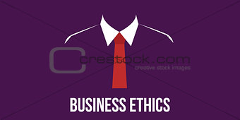 business ethics concept man in suit