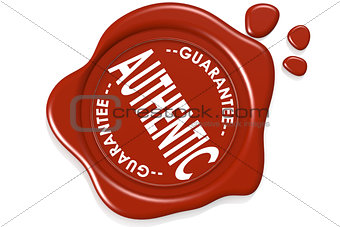 Authentic product quality label warranty seal isolated
