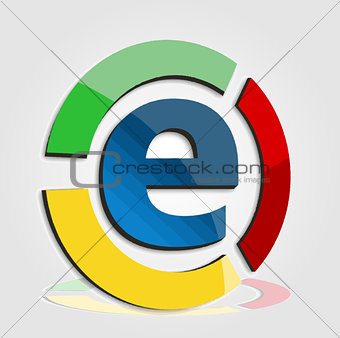 E commerce colorful logo