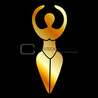 Symbol of the Wiccan goddess