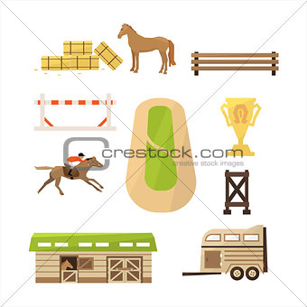 Vector Horse Sport Icons Set