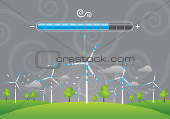 Eco windmills energy charging