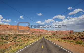 Highway 12 south of Torrey and Capitol Reef in Utah