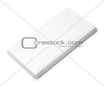 Chocolate bar white blank package template