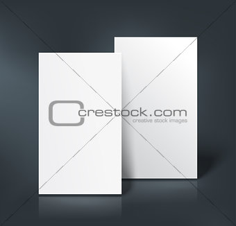 Business cards mockup. Vector illustration