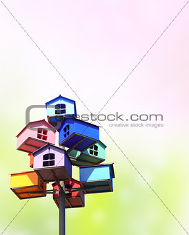 Colorful nesting boxes