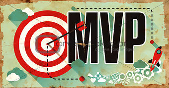 MVP Concept. Poster in Flat Design. 