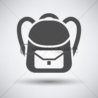 School rucksack  icon